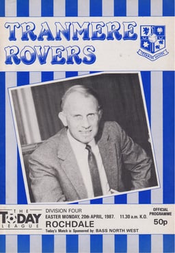 Tranmere Rovers v Rochdale Match Programme 1987-04-20